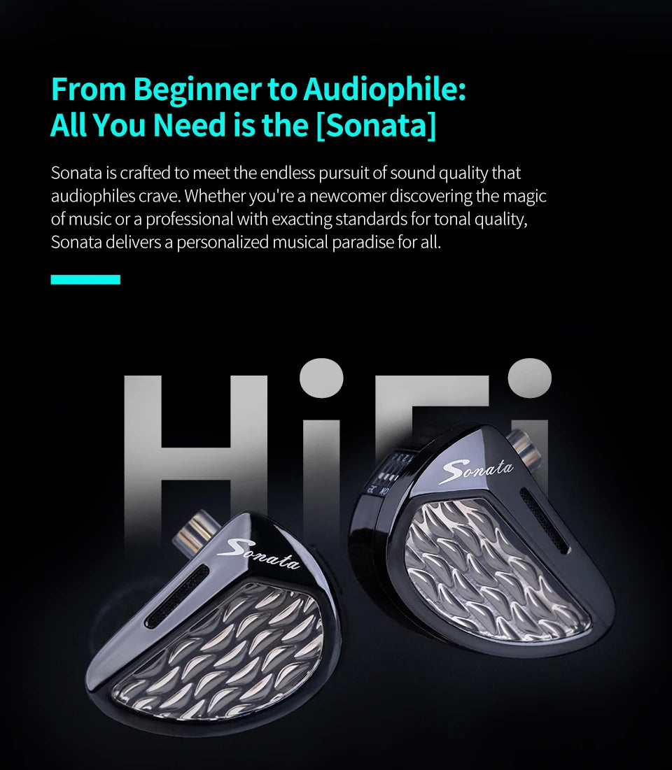 KZ Sonata 28BA Units Upgraded HIFI Headphones On-ear tunable balanced armour unit Wired gaming headphones