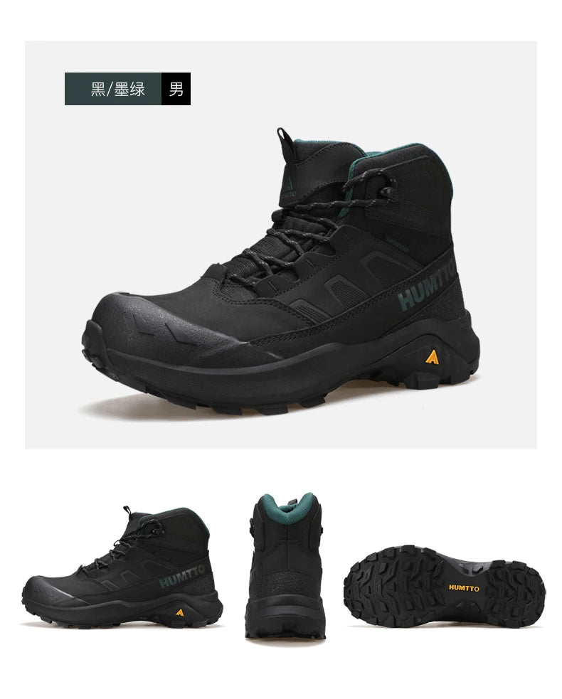HUMTTO Hiking Shoes Men Winter Outdoor Sports Climbing Shoes Hunting Boots Warm Outdoors Ankle Travel Boots Trekking Sneakers