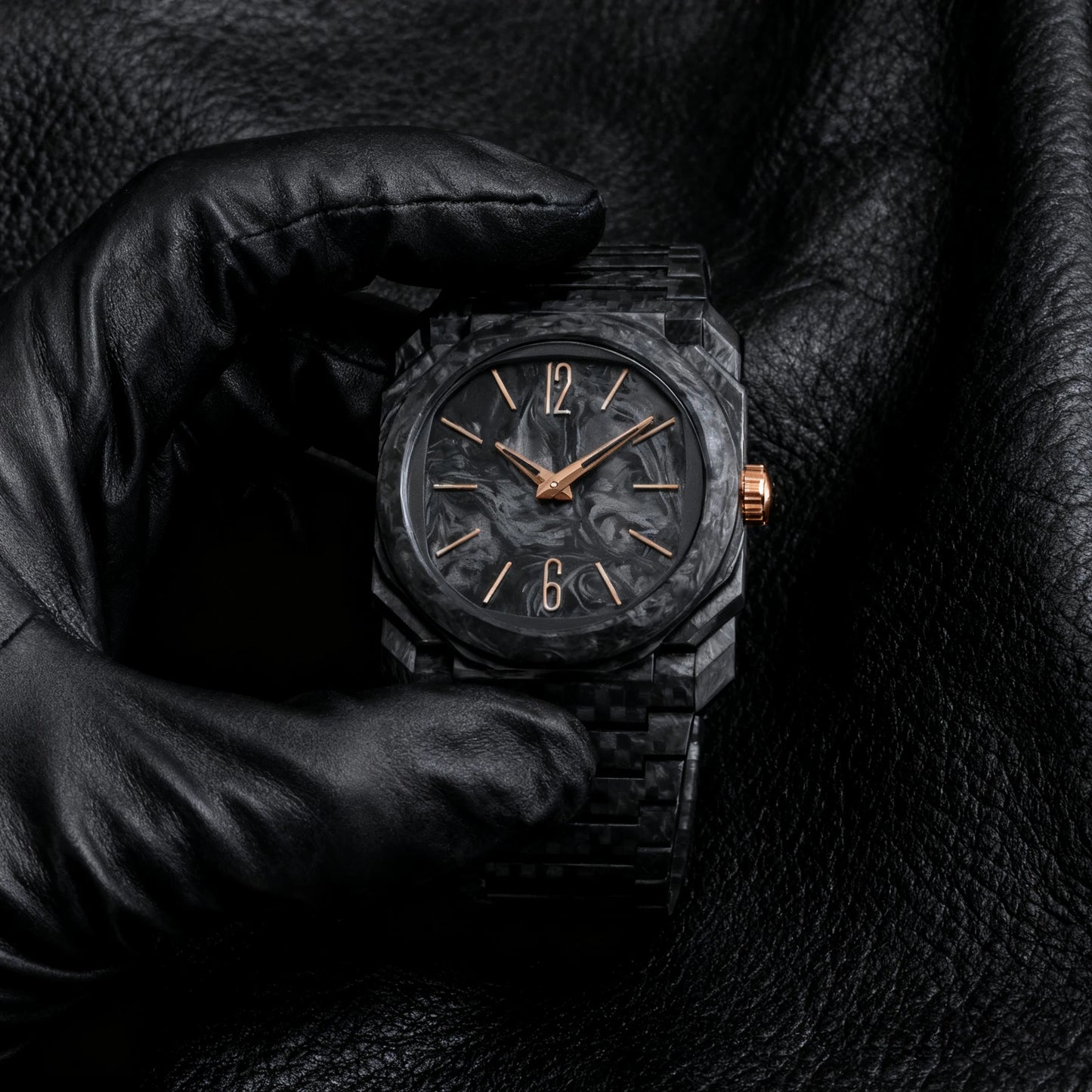Creative Design Smoked Marble Pattern Quartz Watch Ultra-Thin Dial 3ATM Waterproof Plastic Quartz Watch Business Watch for Men