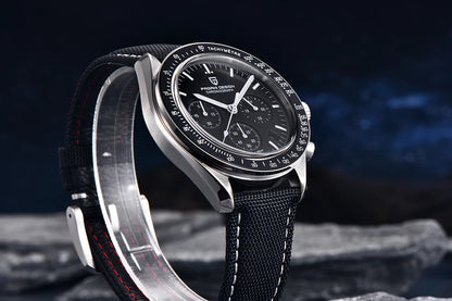 Hodinky PAGANI DESIGN Moon – luxusní quartzový chronograf pro muže, sportovní styl, safírové sklo s antireflexní úpravou, luminiscenční displej
