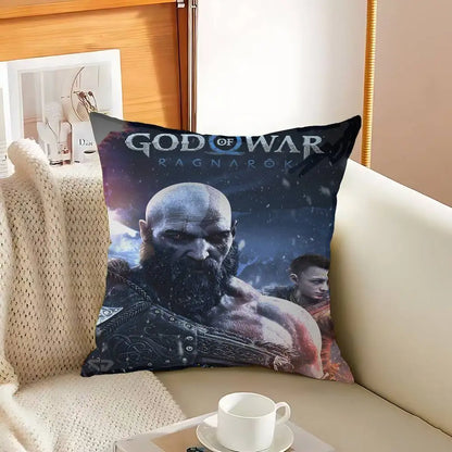 God of War Ragnarok 2022 Cushion Cover Polyester Sofa Cushions Decorative Throw Pillows Home Decoration Pillowcover