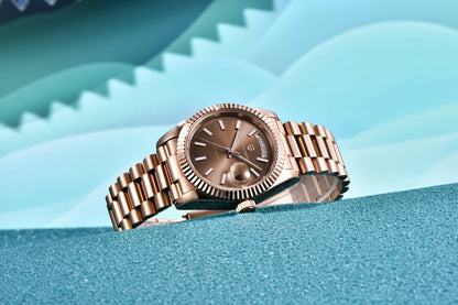 2026 New PAGANI DESIGN Rose Gold Luxury Men's Watches Automatic Mechanical Watch For Man AR Sapphire Waterproof Date Men Clock