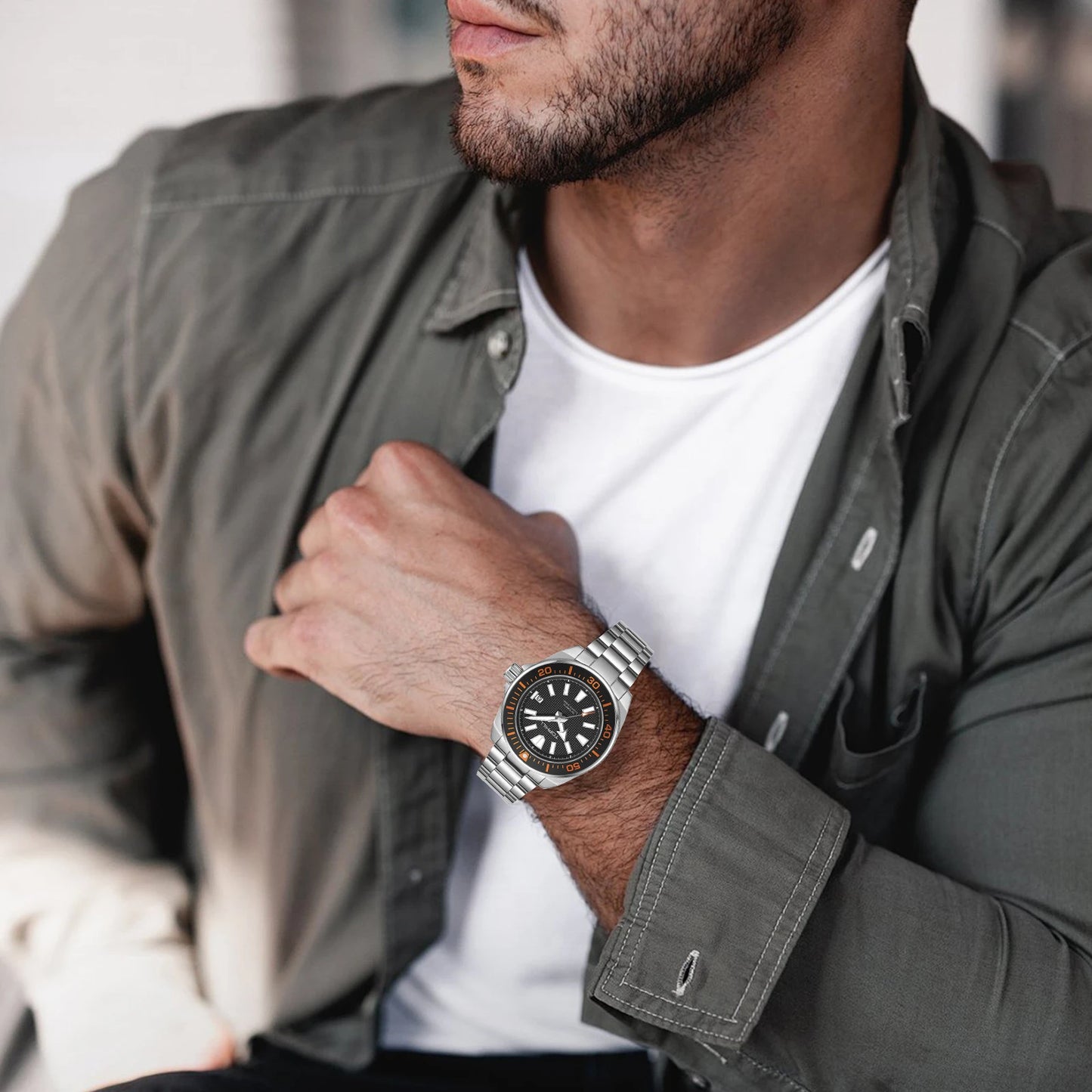 TOPHILL 43.5mm Professional Dive Watch Automatic NH35 Movement Sapphire 300M Waterproof Super Luminous Diving Men's Wristwatches