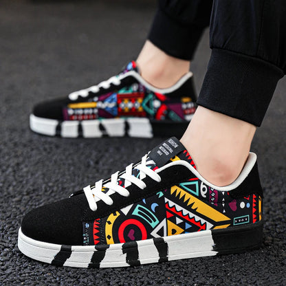YRZL skateboard shoes for men, canvas sneakers, casual breathable walking shoes, lightweight flat shoes, street trend sport shoe