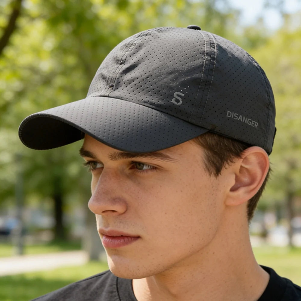 Solid Running Cap Thin Quick Drying Breathable Duck Tongue Outdoor Men's woman Sun Summer Fishing Avisor Baseball Cap