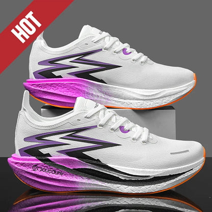 Nuove scarpe da running con piastra in carbonio per maratona, da uomo e donna, sportive, traspiranti, leggere, comode, antiscivolo e casual