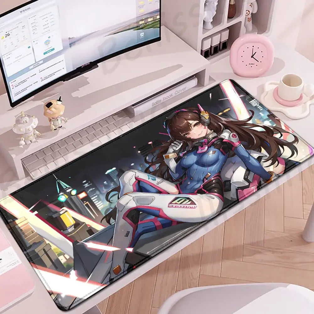 Gaming Accessories Overwatch D.Va Mouse Pad Large Keyboard Mousepad PC Cabinet Deskmat XXL Extended Mats Gamer Mousepad