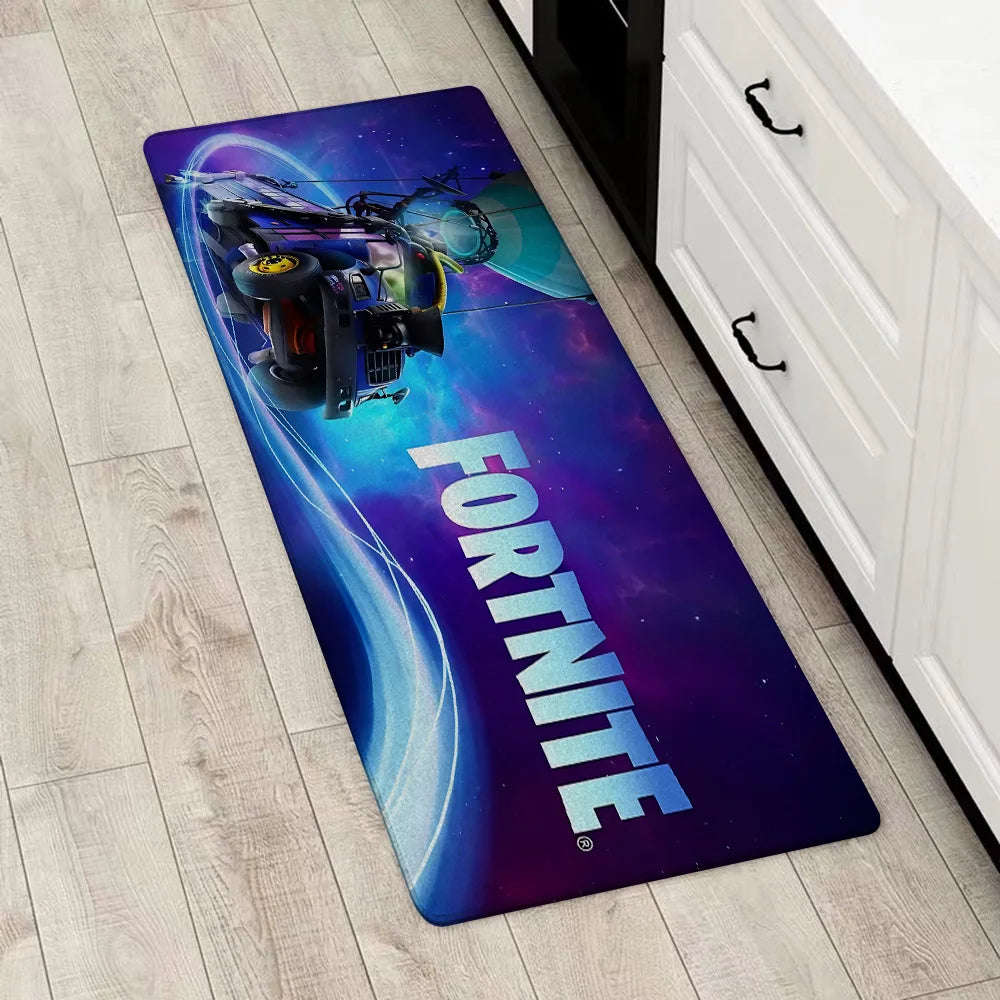 Tapete de Entrada Fortnite para Porta Principal, Antiderrapante, Tapete de Cozinha, Sala de Estar, Varanda e Casa de Banho, Tapete de Chão / Carpete