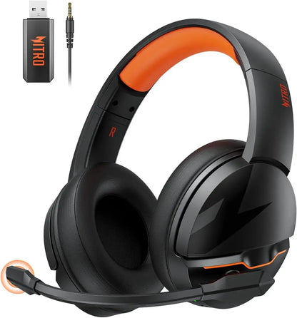 Casque de jeu sans fil Acer K2, Bluetooth 5.3 + 2,4 GHz, 100 heures d'autonomie, casque de jeu pour PS5, PS4, PC, Switch avec micro à réduction de bruit