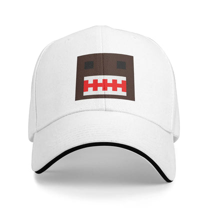 Cappellino PIXEL Domo Kun con volto da bambola, modello Sandwich, per uomo e donna, stile hip-hop e baseball, carino e divertente, regolabile, adatto alla pesca e a tutte le stagioni