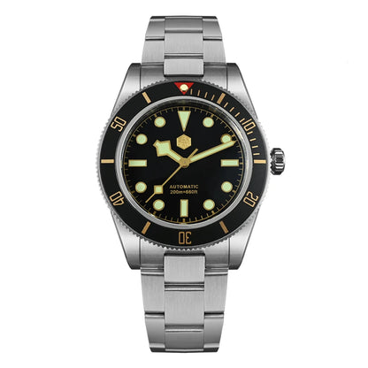 San Martin 40mm Aluminum Bezel NH35 BB58 Automatic Watches For Men Dive Wristwatch 20ATM Sapphire Luminous Reloj SN0008D
