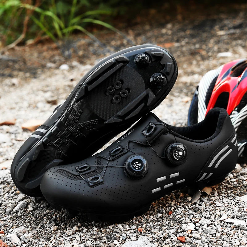 Sapatos de Ciclismo de Alta Qualidade para Homem SPD Autoencaixe Estrada Bicicleta Desporto Sapatos de Ciclismo MTB de Montanha Antiderrapantes para Mulher 36-47