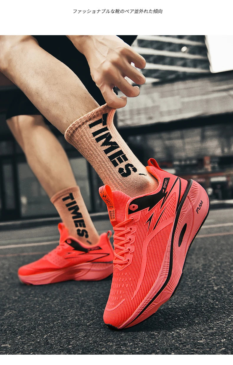 NEW Men Sports Running Shoes Off Marathon Breathable Light Comfortable Athletic Sneakers Jogging Basketball Tenis Air Cushion