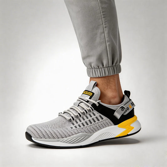 Baasploa Men Running Shoes Brand Male Designer Mesh Casual Sneakers Lightweight Lace-Up New Male Outdoor Sports Tennis Shoes