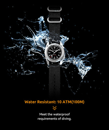 Boderry Field Watch VOYAGER Men's Watches 100M Waterproof Titanium Automatic Luminous For Seiko Movement Wristwatch