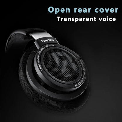 Philips SHP9500 HiFi Stereo Wired Headphones – Professional Open-Back Over-Ear Headset for Music, Gaming, Mobile & PC – High Precision Sound, 50mm Drivers, Crystal Clear Audio Performance