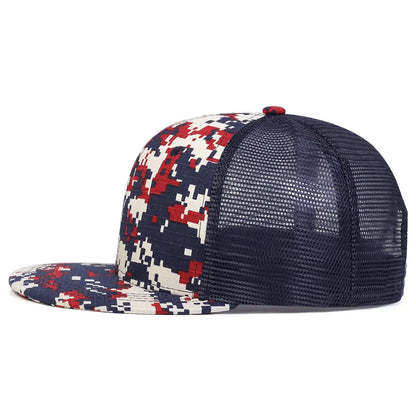 Modische Hip-Hop-Baseballkappe mit kariertem Muster, Trucker-Caps, Baumwoll-Snapback-Kappe, Outdoor-Sonnenhüte, Sport- und Freizeitkappen