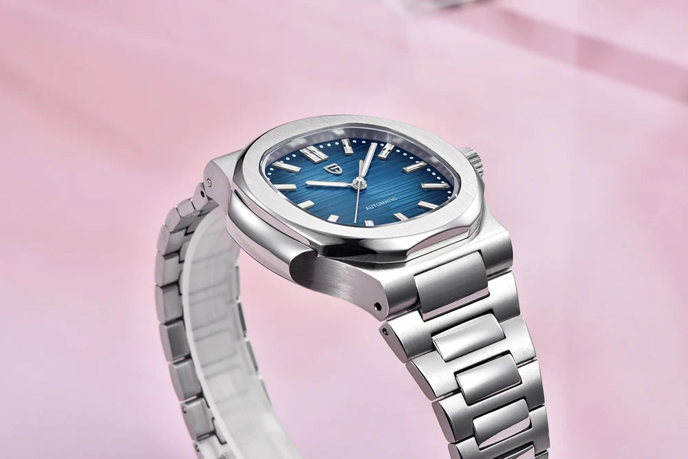 PAGANI DESIGN 2026 New Luxury Automatic Watch Men's Mechanical Wristwatch Stainless Steel Sapphire glass 40MM Barrel dial Watch