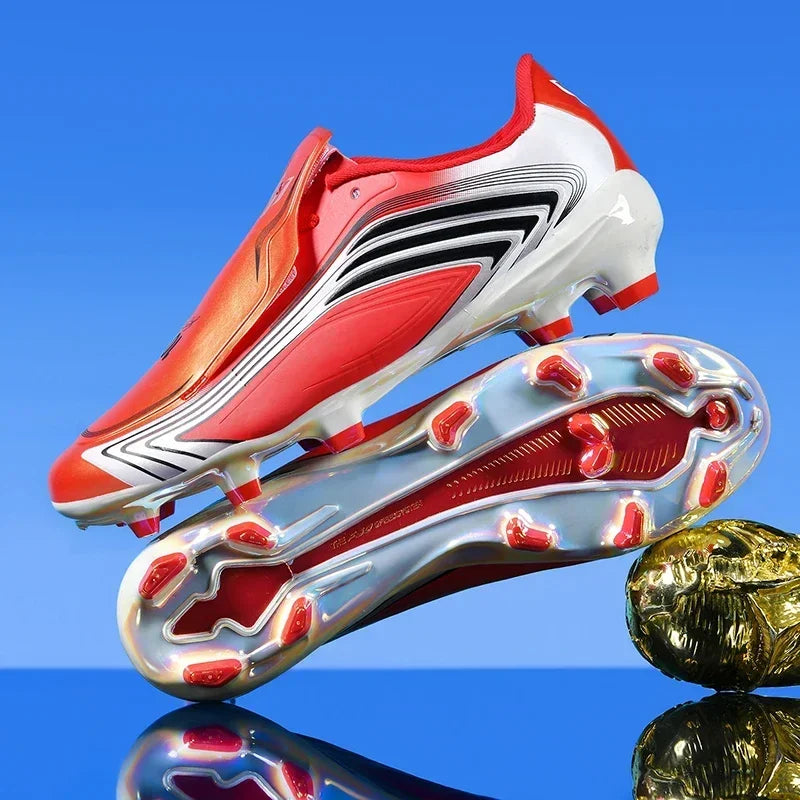 Nouvelles chaussures de football pour hommes, baskets de futsal, crampons de haute qualité, antidérapantes, chaussures de football d'intérieur, pour terrain synthétique, best-seller, montantes, pour extérieur