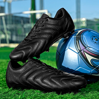 Sport Field AG/FG Soccer Cleats, PU Fabric Sweat-Wicking Upper, TPU Wear-Resistant Sole, Sturdy Durable for Men Women Kids