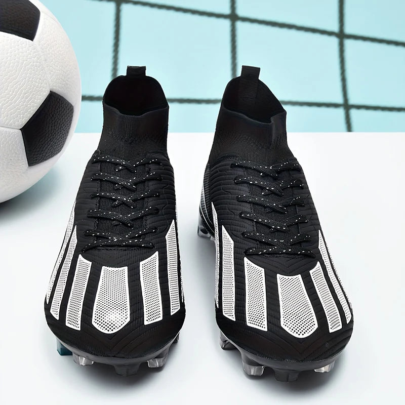 Men's New TF Football Boots Sneakers Society Turf Grass Ultralight Male Soccer Shoes Comfortable Ankle Football Shoes Futsal Fast