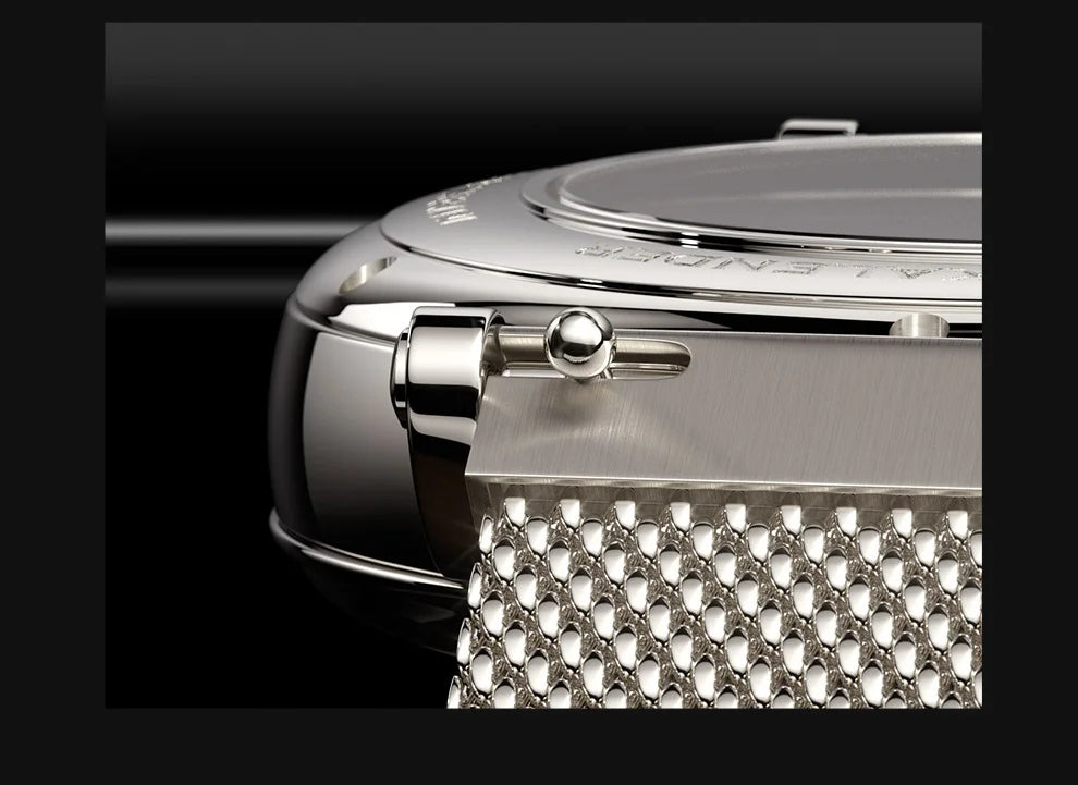 Reloj de lujo suizo LOBINNI para hombre, mecánico automático con calendario perpetuo, cristal de zafiro y multifunción L13019-8