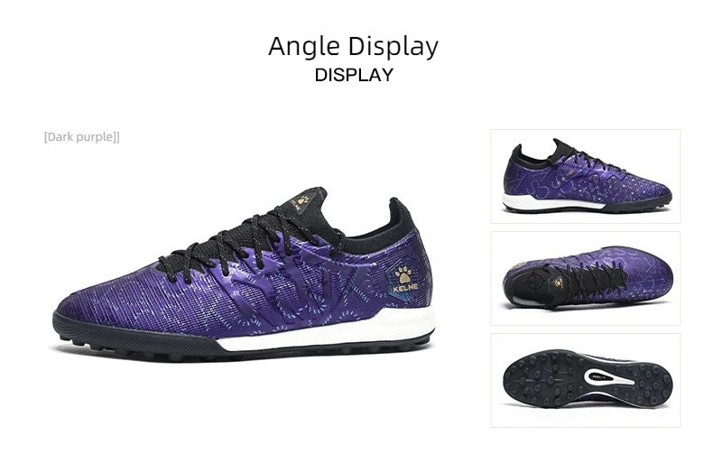 Zapatillas de fútbol KELME para adulto, modelo Men's Disease Electric 3.0, tacos cortos MG, calzado profesional transpirable para partidos y entrenamientos