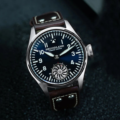 Hruodland 2025 New Pilot ST3620 Men's Manual Mechanical Watch 43MM Sapphire Waterproof 10Bar BGW-9 Retro Watch for Men