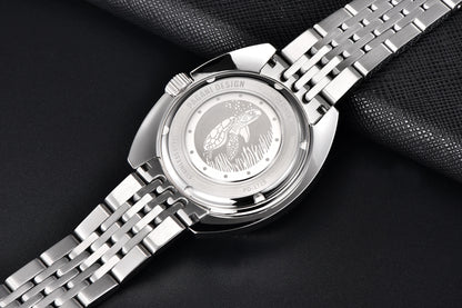 PAGANI DESIGN 2025 New Men's Automatic Mechanical Divers Watches NH38 Sapphire Stainless Steel 300m Waterproof AR Watch for Men