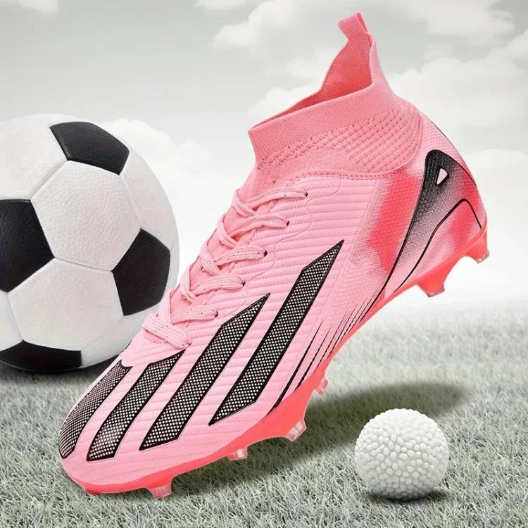 Men's New TF Football Boots Sneakers Society Turf Grass Ultralight Male Soccer Shoes Comfortable Ankle Football Shoes Futsal Fast