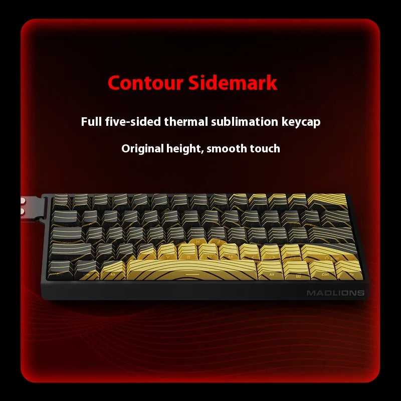Teclado Mecânico Madcatz Mad60 Mad68 HE 8k com Interruptores Magnéticos, Com Fio, 60%/68%, Teclado Gaming com Rapid Trigger e Personalização