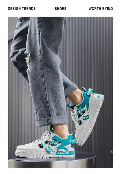 New Skateboard Men's Shoes Summer Sneakers Leather Casual Fashion Outdoor Running Sports Hiking Tennis Platform Designer Luxury