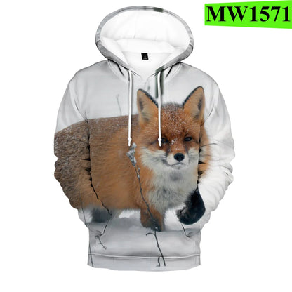 Hip Hop Popular Novelty Comfortable Fox 3D Print Hoodies Sweatshirts Men/Women Sweatshirt Adult/Child Casual Pullovers