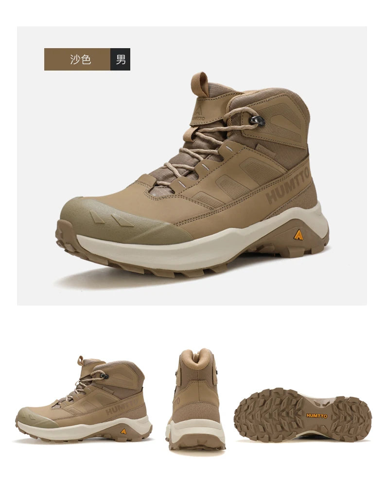 HUMTTO Hiking Shoes Men Winter Outdoor Sports Climbing Shoes Hunting Boots Warm Outdoors Ankle Travel Boots Trekking Sneakers