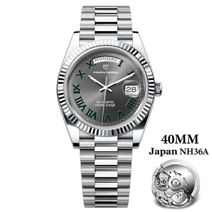 PAGANI DESIGN 2024 New DD40 NH36A Men's Watches Luxury Automatic Mechanical Watch For Men AR Sapphire Glass Date Wrist watch Men