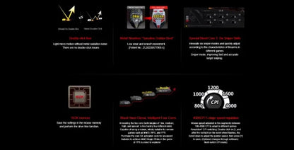 Mouse gaming cablato A4Tech Bloody A91 con macro istantanea a un clic, Macro Drive Io1.1, motore ottico e 8 macro programmabili