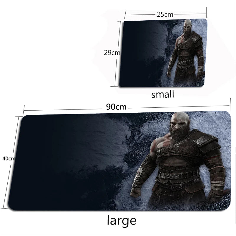 God of War Ragnarok Mouse Pad XXL Mouse Mat Gamer 100X50CM Gaming Accessories Mousepad  Large Keyboard DeskMats Pad for Computer