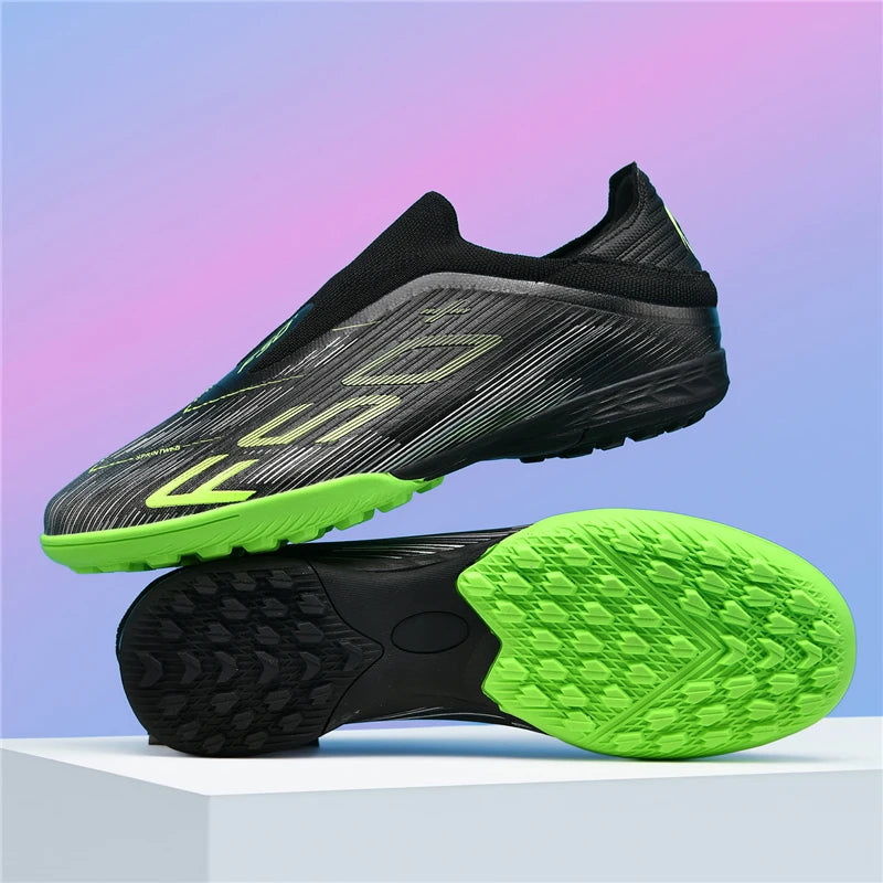New Men's Football Boots Turf Comfortable Ultralight Soccer Shoes Non Slip Sport Fg Grass Cleats Futsal Indoor Adult Non-Slip