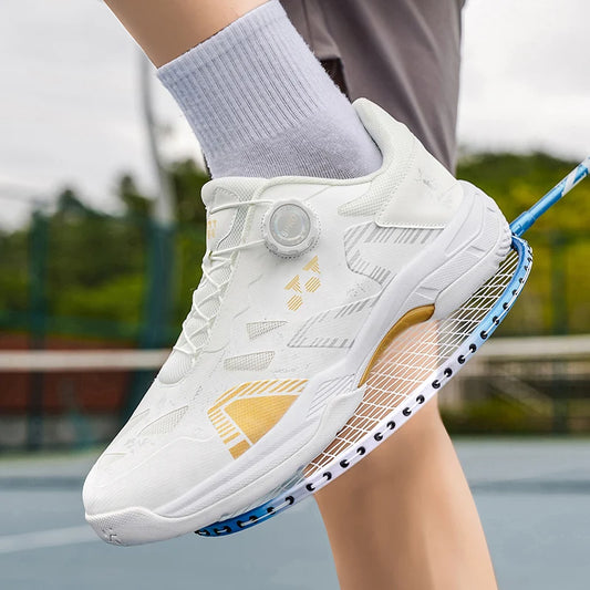 Badminton Shoes Men Training Sports Shoes Indoor and Ooutdoor Anti Slip Wear-resistant Mesh Breathable Table Tennis Tennis Shoes