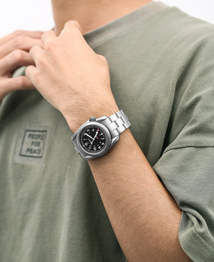 Relógio masculino Boderry Field Watches VOYAGER, caixa em bronze, mecânico automático, 100M impermeável, estilo militar, marca de topo