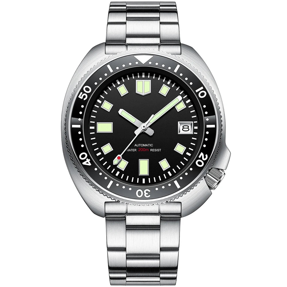 STEELDIVE SD1970 Automatic Mechanical Diver Watch Captain Willard NH35 Watches TURTLE Homage Water Resistant 200M Dive Watch Men