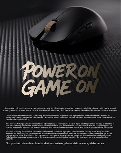 VGN Dragonfly F2 ProMax/Ultra Esports Gaming Mouse 42000DPI 0.125ms For CS:GO Latency Wired/Wireless Dual 8K 3-Mode PAW3395/3950