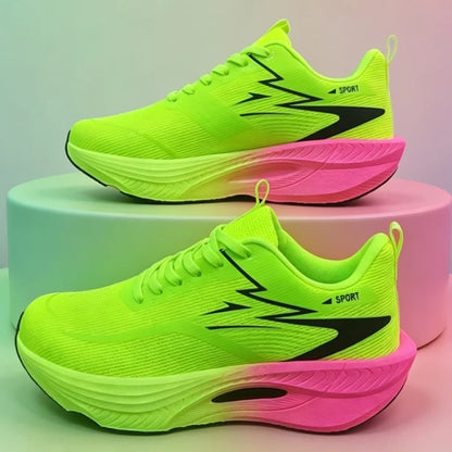 Men's Sports Running Shoes Marathon Air Cushion Breathable Lightweight Comfortable Women's Outdoor Athletic Sneakers Jogging Tennis