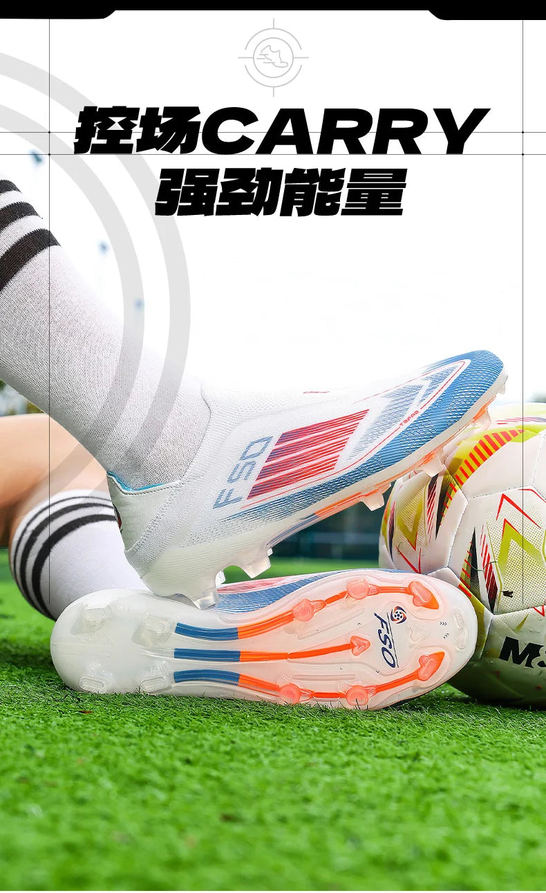 New Men's Soccer Shoes Grass Adult Football Boots FG Ultralight Sport Indoor Cleats Non-Slip Turf Futsal Comfortable  Sneakers