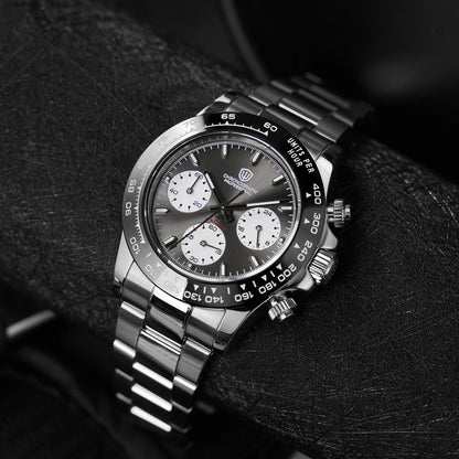 Watchdives WD16500 V2 Men's Watch VK63 Quartz Movement Chronograph Wristwatch Stainless Steel Sapphire Crystal Luminous Watches