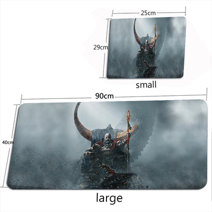 God of War Ragnarok Mouse Pad XXL Mouse Mat Gamer 100X50CM Gaming Accessories Mousepad  Large Keyboard DeskMats Pad for Computer