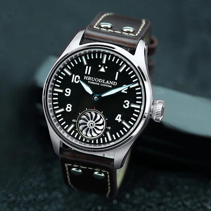 Hruodland 2025 New Pilot ST3620 Men's Manual Mechanical Watch 43MM Sapphire Waterproof 10Bar BGW-9 Retro Watch for Men