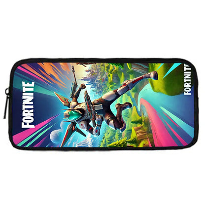 Hot Game Design Child Backpacks F-FortniteS Lunch Bag Pencil Case, Pupil Large Capacity School Bags for Boys and Girls, Best Gift
