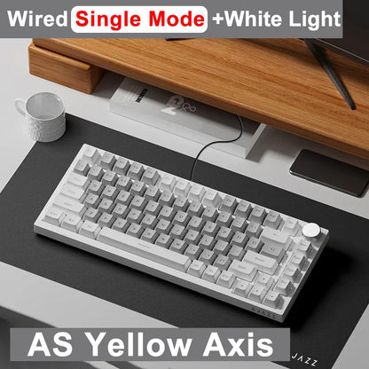 Ajazz AK820 / AK820PRO Gaming Mechanical Keyboard 82 Keys Wired Bluetooth 2.4GHz Wireless Gamer Keyboard Custom Gasket for Laptop