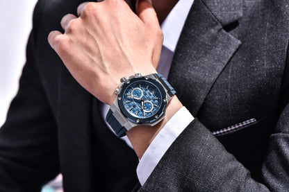 Orologi al quarzo da uomo PAGANI DESIGN – Cronografo sportivo di lusso, impermeabile, dotato di lancette luminescenti e vetro zaffiro con trattamento antiriflesso